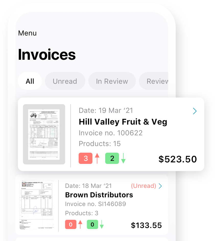 Pricebook Monitor & Check Price Creeps On Supplier Invoices